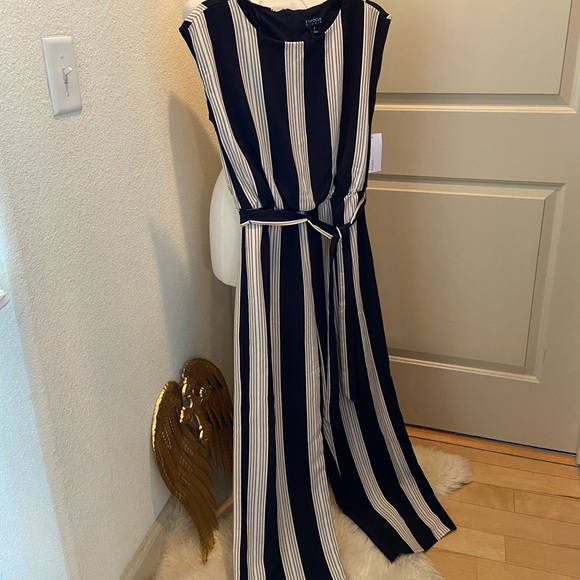 NWT En Focus striped jumpsuit - Picture 1 of 4
